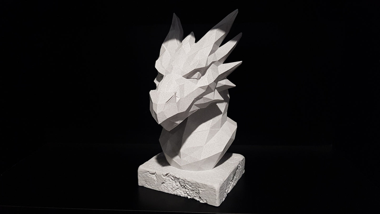 Low Poly Dragon Statue