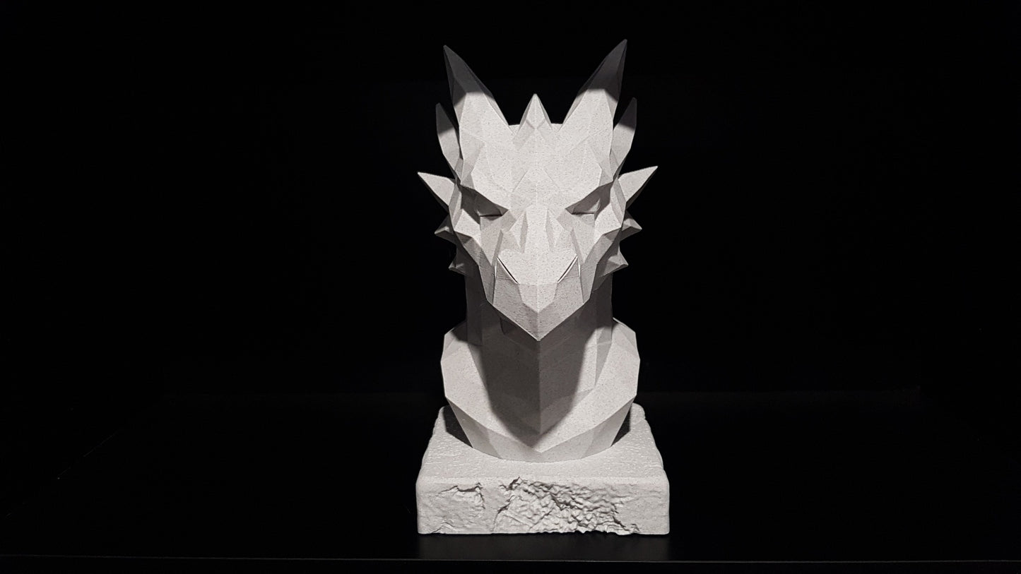 Low Poly Dragon Statue