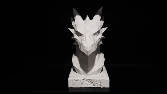 Low Poly Dragon Statue