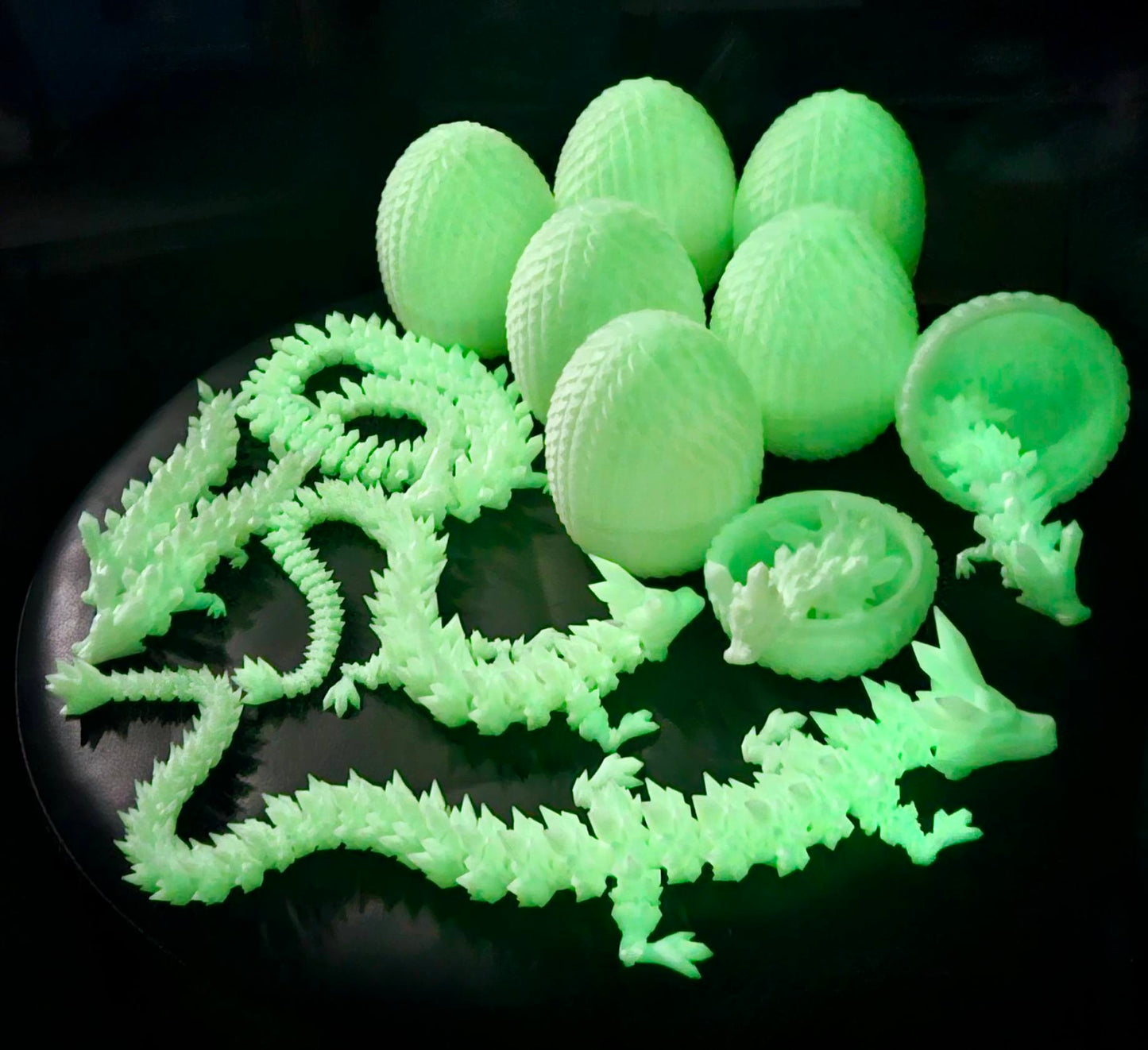 Flexi Glow-in-the-dark Dragon with Egg