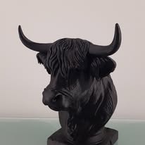 Highland Cow Statue